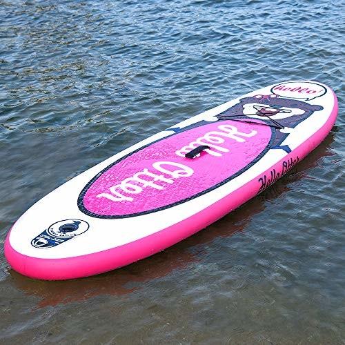Pink 1 Fin 8'×30×4 150lbs Kids Inflatable SUP Board