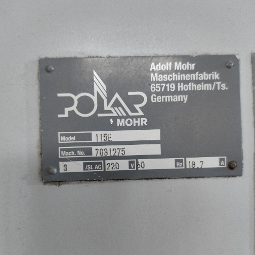 1150mm Max. Workable Width Polar 115E Paper Cutting Machine For Retail Customers