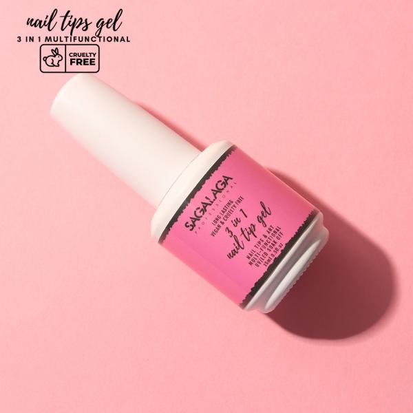 UV Gel Capacity 15ML Soft Tip Gel and Nail Soft Gel Nail Tip Set Private Logo 3 in 1 Glue Gel Polish for Building Tips