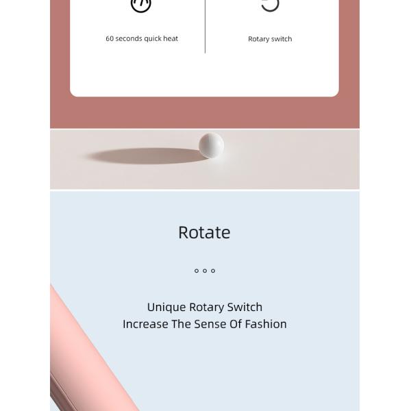 Раскручивателя волос размера перемещения утюги портативного небольшие плоские завивая на короткие волосы 1 медленно двигают вводящ инструменты в моду