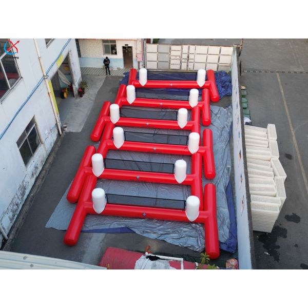 Commercial Inflatable Human Foosball Field Life-Size Table Soccer Game Arena