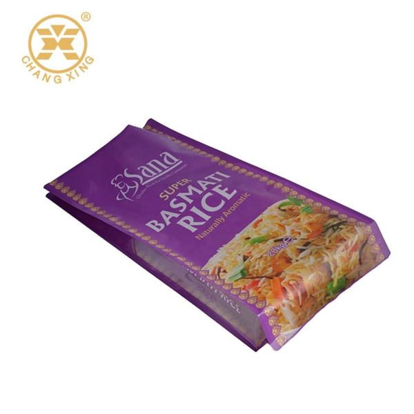 malote de empacotamento do arroz do alimento da soldadura térmica de 500g 1KG 2KG com punho