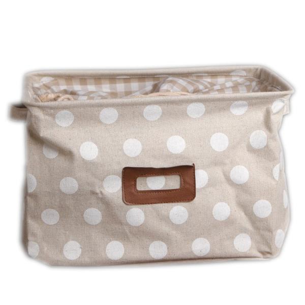 Le sac sale de stockage de tissu de place portative de toile de coton entravent