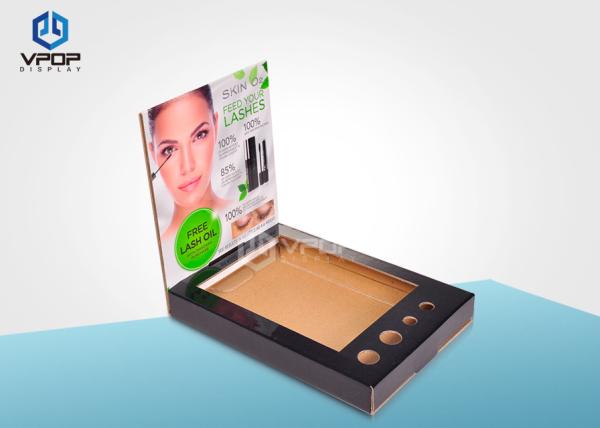Corrugated Cardboard Countertop Displays , Cosmetic Cardboard PDQ Displays