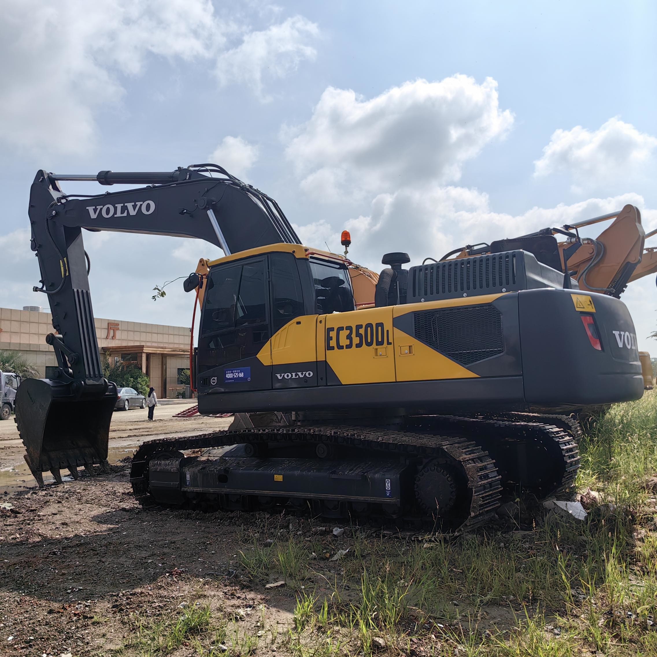 35 тонн оригинальный использованный экскаватор Volvo Ec350DL