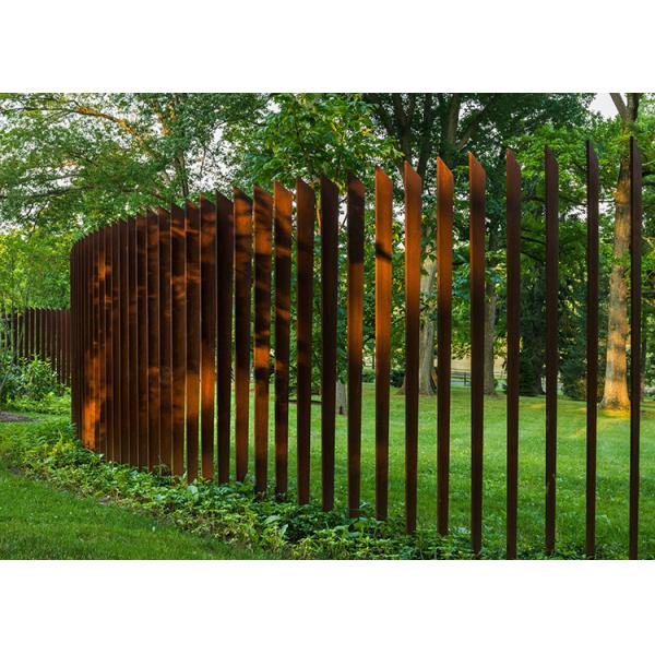 панели загородки Corten сада 2m дизайн высокой стальной внешний для жилого
