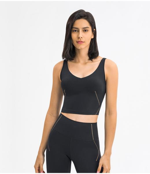 Stylish Printing Gymwear Sports Underwear Shockproof Running Fitness Vest Woman Sportwear