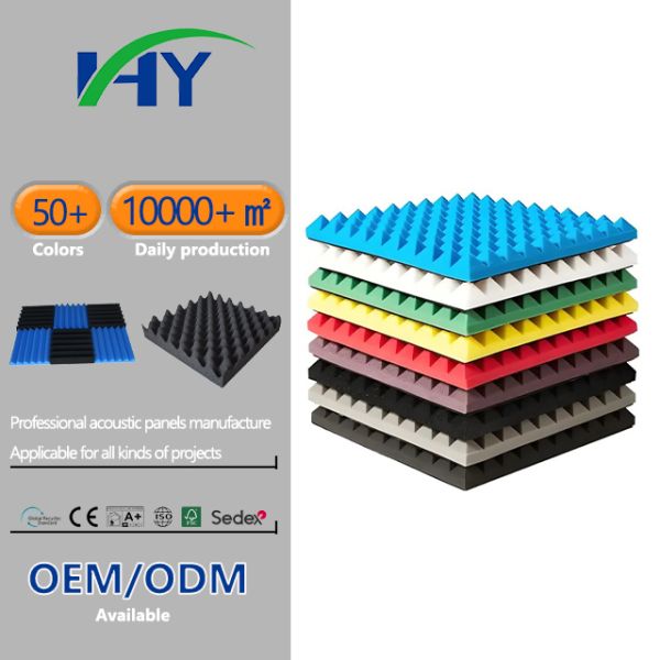 KTV Studio Acoustic Foam Panels Voice Insulation 30x30cm Sound Proof Foam Panels