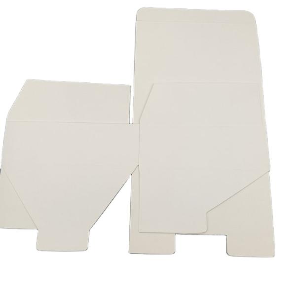 Caja de papel plegable en blanco sin impresión Con papel de oro embalaje de regalo de promoción de forma cuadrada Botón de la caja inferior