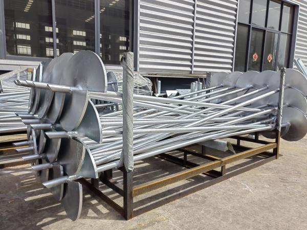 Construction Engineering Hot Dip Galvanized Round Pipe Helical Piles Q355