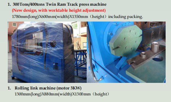 300T/400T Twin Ram Track Link Machine Hydraulic Track Pin Press Pusher Yellow/Black