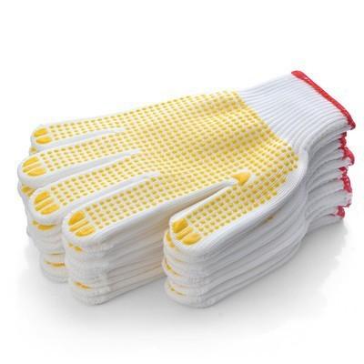 Luvas de trabalho de segurança de 2 mm de espessura Luvas de trabalho de construção de poliéster de algodão