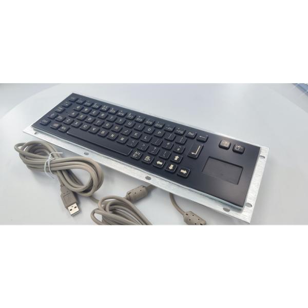 Ip65 teclado de metal preto de aço inoxidável com dispositivo de entrada de quiosque de autoatendimento touchpad