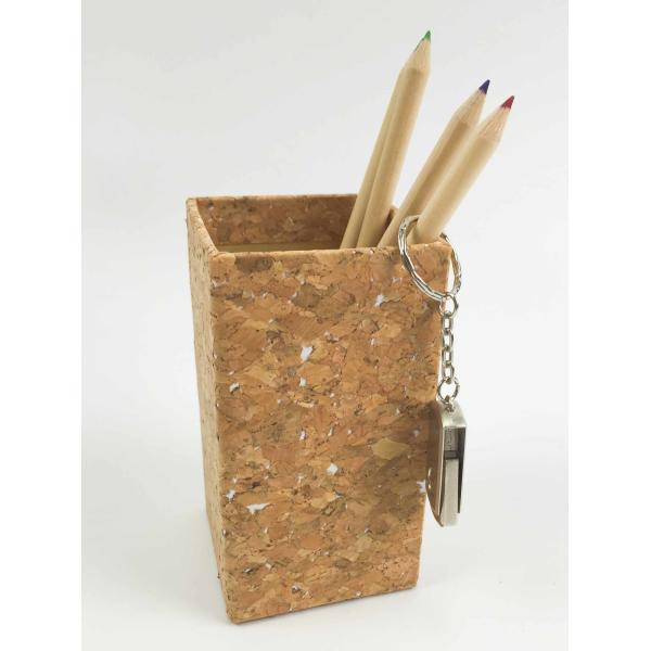 Eco Natural Cork Fabric Cork Pen Holder Tearproof Wearproof