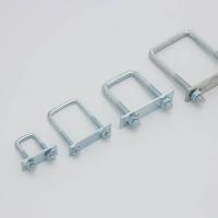 M12 Grampos quadrados em forma de U Ângulo direito Grampos de tubos quadrados em forma de U