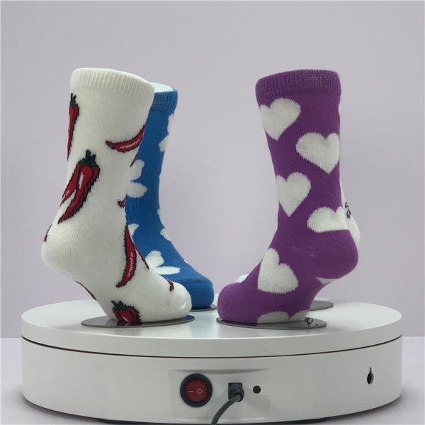 Customizable Non-slip Socks for Kids Organic Cotton Material and Cartoon Print Pattern