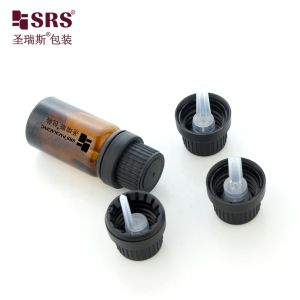 Glass Bottle with Tamper Evident Cap Amber Glass Dropper Bottle with Tamper