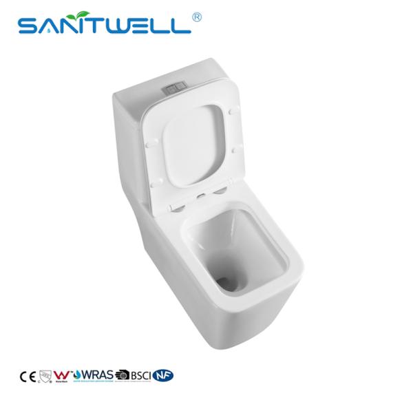 Sanitary Modern Chaozhou WC Bowl Wash Down ONE Piece Floor Toilet SWM8616