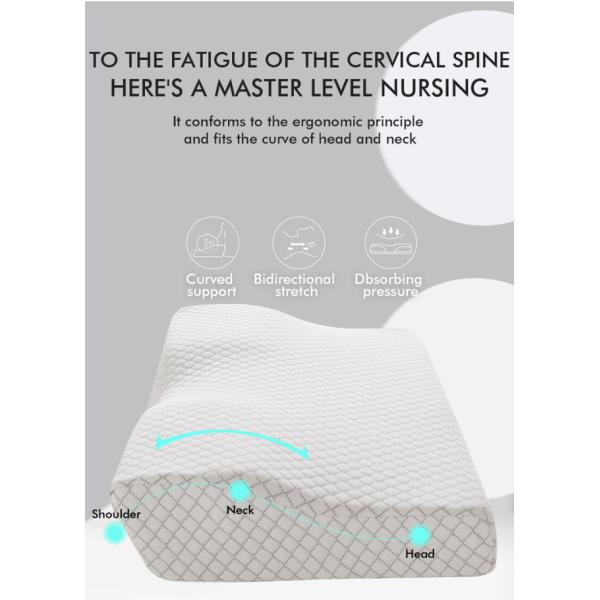 Hotel JOURM Contoured Cervical Orthopedic Memory Foam Pillow with Butterfly Shape
