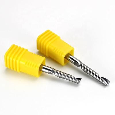 Yingba Hot Sale Solid Carbide Single Flute End Mill for Cutting Acrylic for Cutting Pvc CNC Router Bit Milling Cutter