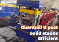 Compact And Efficient Cold Roll Highway Guardrail Forming Machine W Panel Production
