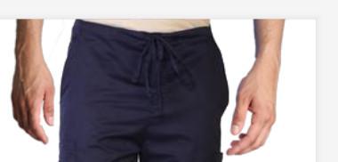 O uniforme médico de 200 calças lisas do Spandex do bolso da inserção da G/M esfrega
