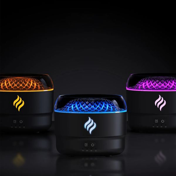 Plastic Material Creative Flame Aroma Humidifier USB Essential Oil Fragrance Diffuser