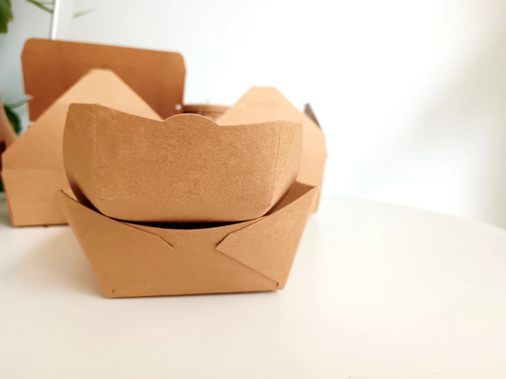 Convenient Return refunds Disposable Kraft Paper Fast Food Trays for French Fries