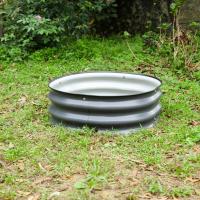 2×2×0.67ft Galvanizado Camas de jardim elevadas ao ar livre Para jardinagem Vegetais Flores