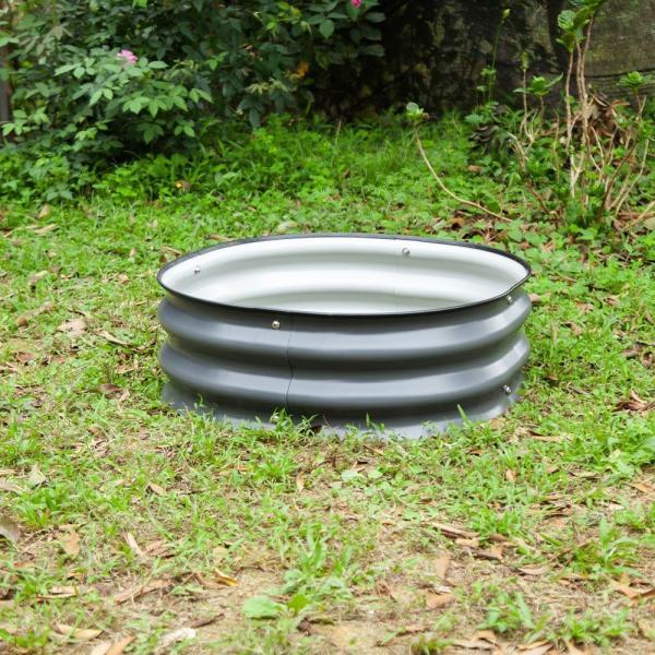 2×2×0.67ft Galvanizado Camas de jardim elevadas ao ar livre Para jardinagem Vegetais Flores