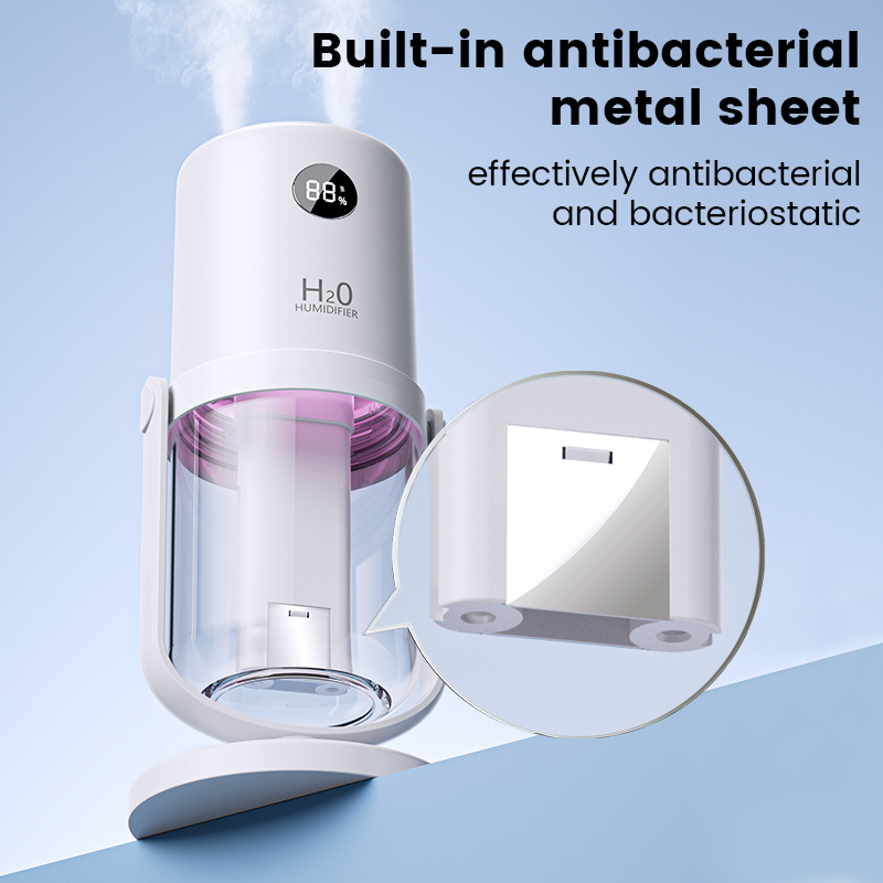Wholesale Cool Mist 1200mah Battery USB Rechargeable Portable Digital Display Mini Ultrasonic Electric Air Humidifier with UV