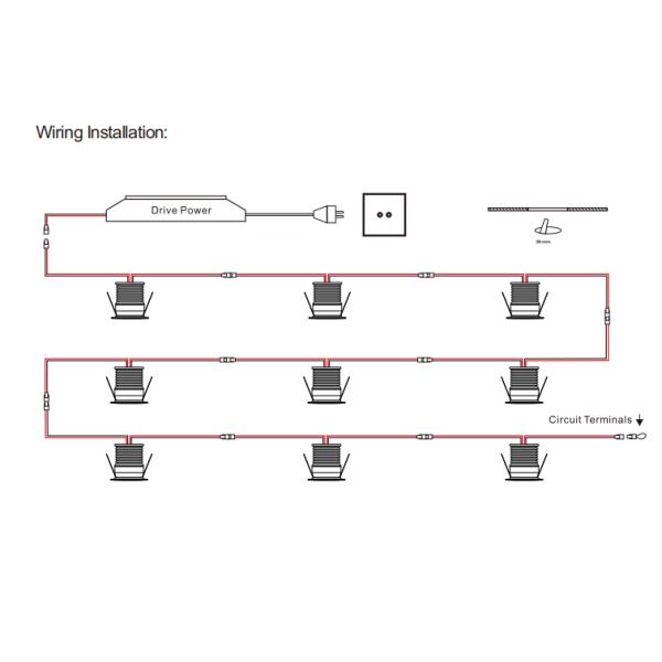 Светодиодный мини-задней лампы 3W*9 IP42 Ra80 12V светодиодные мини-кабинетные огни для витрины гардеробной кухни