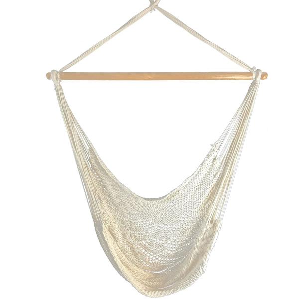 Внешний Внутренний Белый Шнуровой Гамаковый Стул с Подставкой