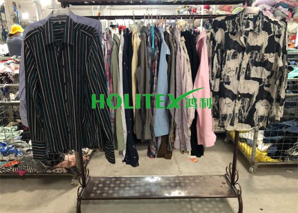 Comfortable Mens Used Clothing Japanese Style Second Hand Mens Long Sleeve Shirts