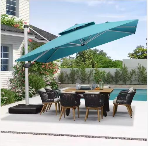 Courtyard Outdoor Sun Shade Umbrellas Waterproof Villa Garden Sun Shades Parasols