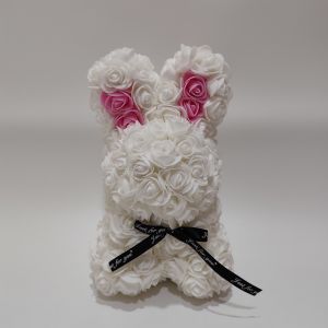 Valentine's Day Rose Bunny Plush Toy Romantic Gift for Couples