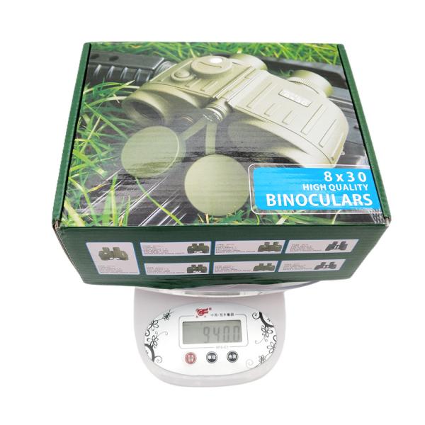 8×30 Marine Military Binoculars With Rangefinder Compass BAK4 Prism FMC Lens