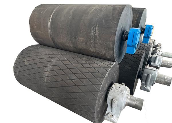 Low Noise OEM Belt Conveyor Carrier Roller Sealed Disc Hardness 65 Shore A