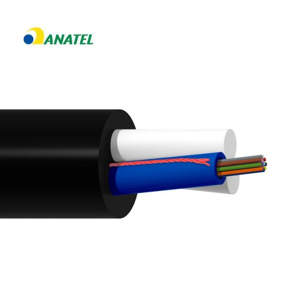 12FO Singlemode G652D Outdoor Aerial Optic Fiber Cable Anatel