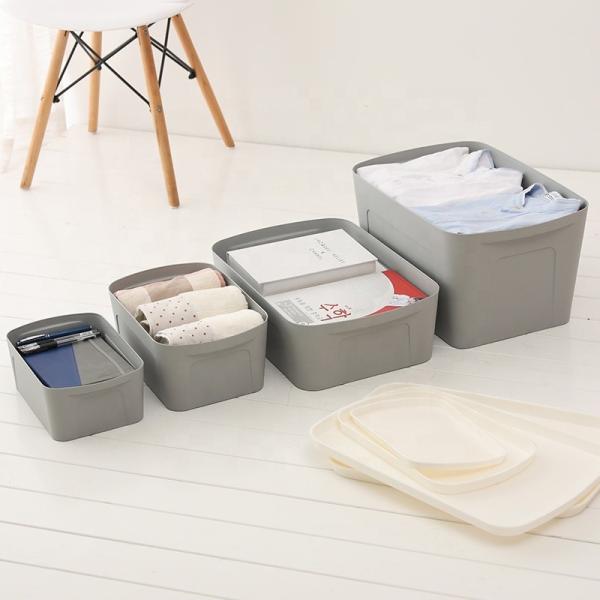 Grey Stackable Underwear Plastic Storage Box