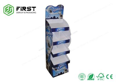 A promoção varejo reciclável feito-à-medida corrugou o suporte de exposição do assoalho do cartão do POP