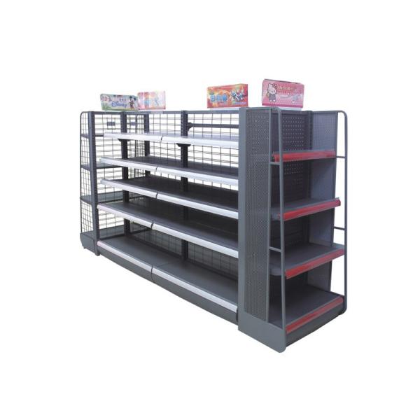 TGL Supermarket Convenience Store Display Shelves Stainless Steel Powder Coating
