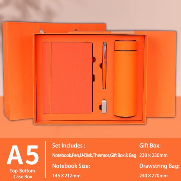 Luxury Executive Notebook Set A5 Journal Premium Pen U-Disc Thermos Set