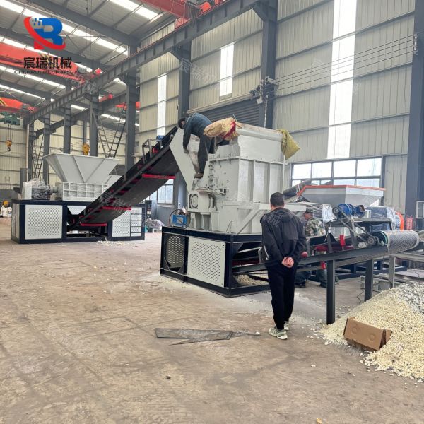 Factory Direct Sales Dual-Shaft Aluminum Scrap Shredder Refrigerator & Freezer Shredder Scrap Appliance Crushing & Sorting