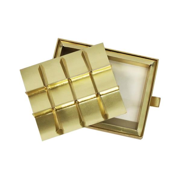 3X4 Dividers Pull Out Gift Box Gold Stamping Logo Multifunctional