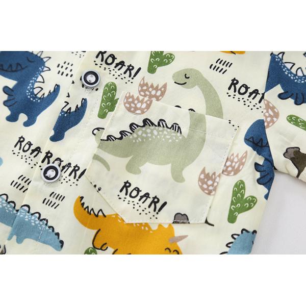 Cartoon Print Children'S Outfit Sets Short Sleeve Shirt Shorts Set