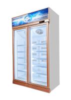 Commercial Visible Glass Door Freezer with 5 adjustable shelves