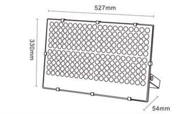 Алюминиевые черные 200W высокая температура IP65 наружные светодиодные лампы 13000 люмен светодиодные лампы наружные