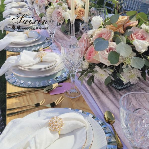 13 дюймовые пластиковые зарядные пластинки Золото для свадеб и мероприятий Стол Желтый