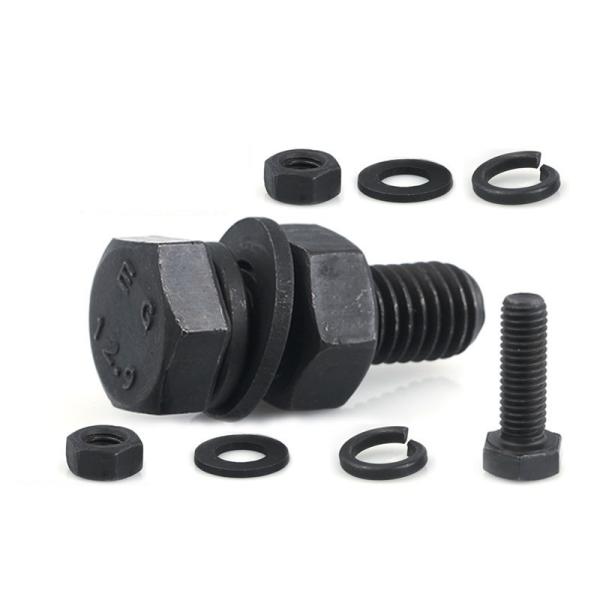 M6 M8 Alta tracción DIN931 DIN933 Cerrojo y tuerca de cabeza hexadecimal Grado 4.8 8.8 10.9 12.9 Acero